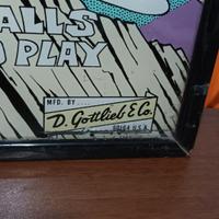 Pannello vetro flipper anni 70/80