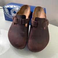 Birkenstock Boston 39 Havana pelle oliata