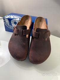 Birkenstock Boston 39 Havana pelle oliata