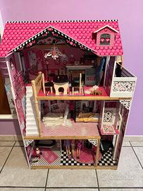 Casa Barbie Kidkraft + Barbie + vestiti +accessori