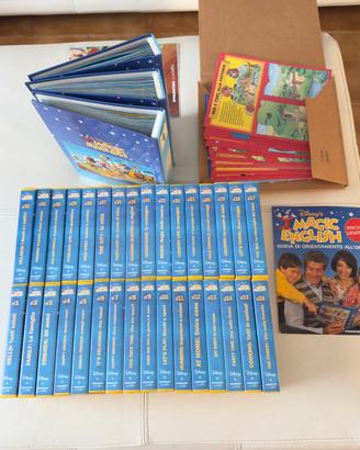Disney Magic English: 32 VHS+32 fascicoli +poster