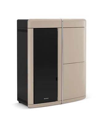 Termostufa a pellet ermetica ventilata slim EVELYN