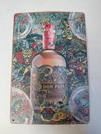 targa in metallo rum Don Papa