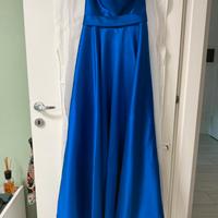 Abito da cerimonia in mikado blu