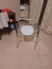 Sedia Comoda WC per Anziani e Disabili