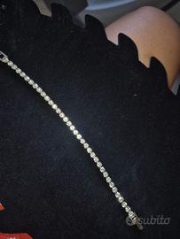 Bracciale Tennis Acciaio Inossidabile e Zirconi un
