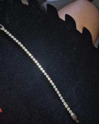 Bracciale Tennis Acciaio Inossidabile e Zirconi un