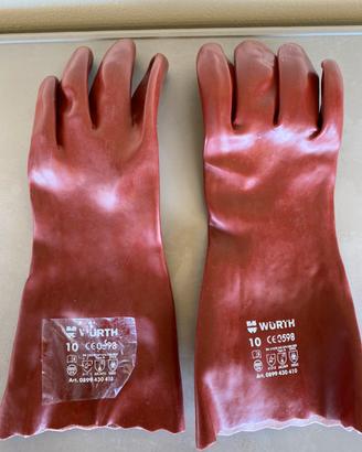 Guanto di protezione chimica in PVC