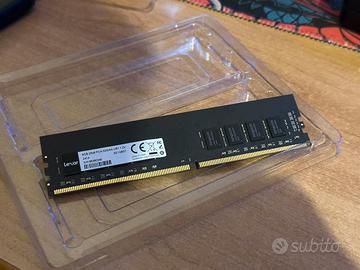 Banco singolo di ram 8gb, ddr4