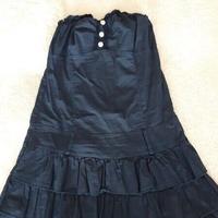 Abito senza spalline blu scuro - taglia M