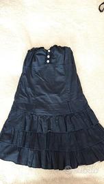 Abito senza spalline blu scuro - taglia M