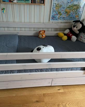 Letto Flexa come nuovo con cassetti