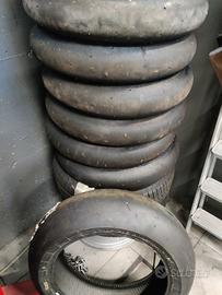 gomme moto pista Slick pirelli Dunlop  Metzeler 