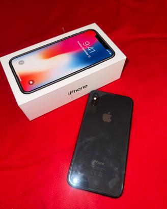 iPhone X 64GB Nero + scatola funzionante