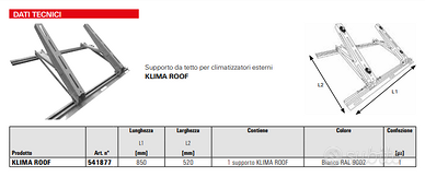 Staffa Fischer modello Klima Roof x condizionatore