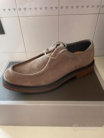 Scarpe Exton in Camoscio Taupe (Pari al Nuovo)