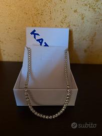 Collana tennis acciaio