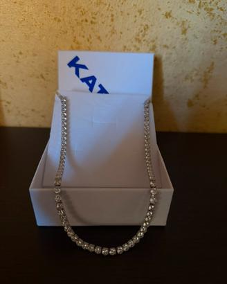 Collana tennis acciaio