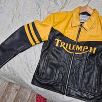 giacca in pelle triump come nuova