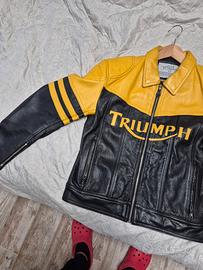 giacca in pelle triump come nuova