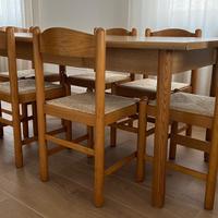 Tavolo in legno + 6 sedie