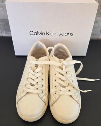Scarpe Calvin Klein Jeans ragazzo bianche