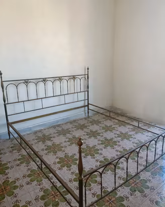 Letto Matrimoniale in OTTONE ANTICO Vintage