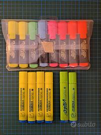 Evidenziatori lotto colori vari