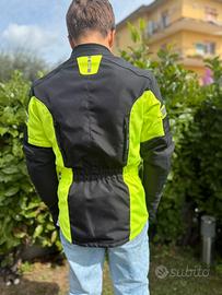 Giubbino, moto junior, nero e giallo