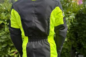 Giubbino, moto junior, nero e giallo