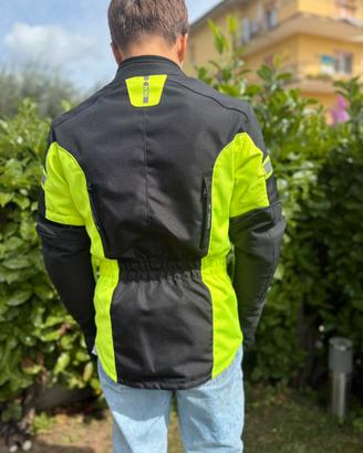 Giubbino, moto junior, nero e giallo