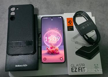 Samsung Galaxy S23+ 256GB Nero + vetro 9H e cover