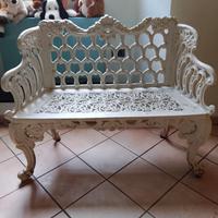 Sedile ghisa antico stile liberty 