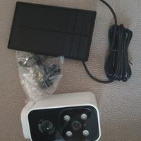 Telecamera 2K Wifi da esterno con pannello solare