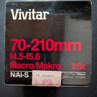 obiettivo vivitar 70-210 macro per nikon