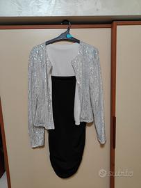 Vestito elegante con coprispalle 