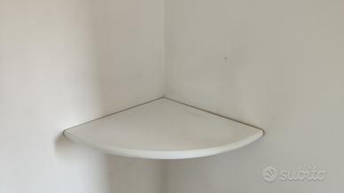 mensole in legno e vetro