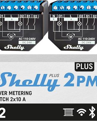 Shelly Plus 2PM 2 pezzi