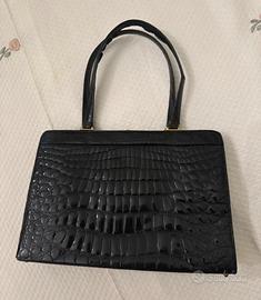 Borsa vintage in coccodrillo