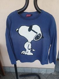 T-shirt Unisex Snoopy Peanuts manica lunga tg L
