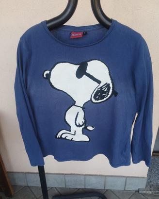T-shirt Unisex Snoopy Peanuts manica lunga tg L