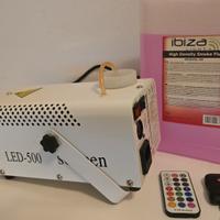 Macchina del Fumo LED con Telecomando + Liquido 5L