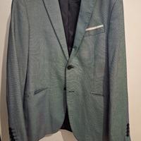 GIACCA UOMO ZARA MAN TG. 48 M BLU CASUAL