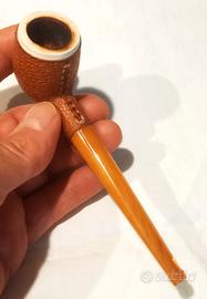 Pipa in schiuma e pelle