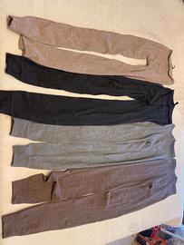 Lotto 4 leggins calzedonia in maglia tg 1/2 v