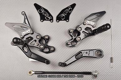 Pedane arretrate SUZUKI GSXR 600 / 750 2006 - 2010