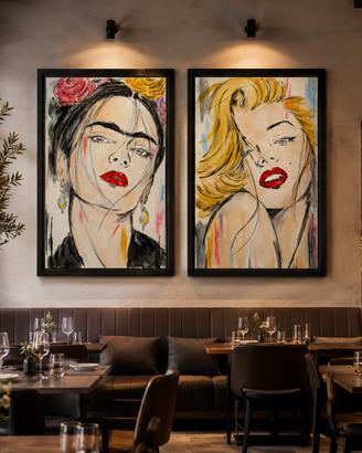 Quadro Frida & Marilyn Monroe
