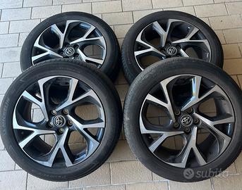 Cerchioni Toyota C-HR con gomme estive