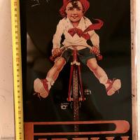 Targa/quadro Pubblicitaria Pirelli in metallo