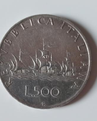 500 lire Caravelle  Repubblica Italiana 